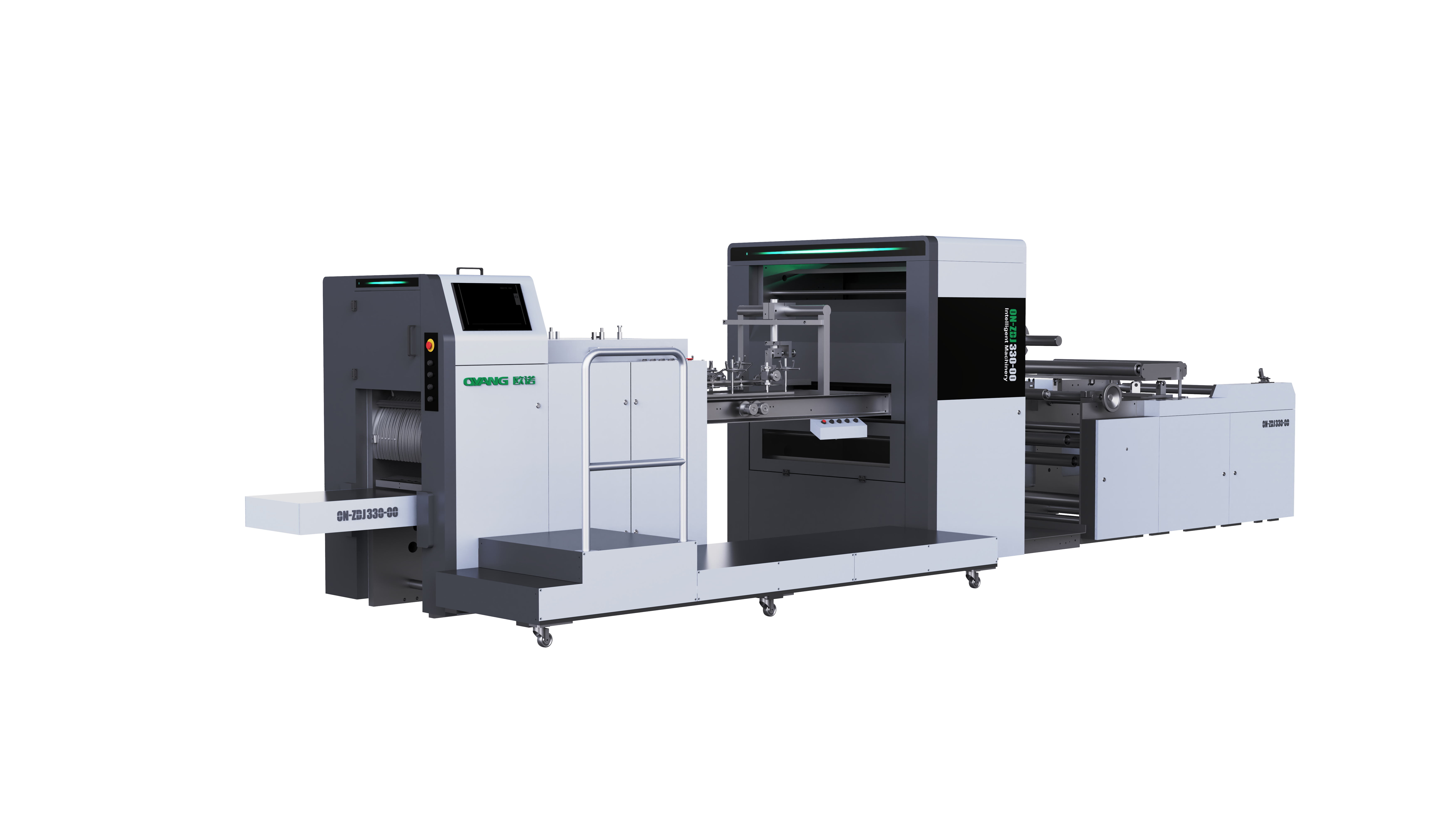 Oyang16c रोल-फेड शार्प बॉटम पेपर बैग मशीन